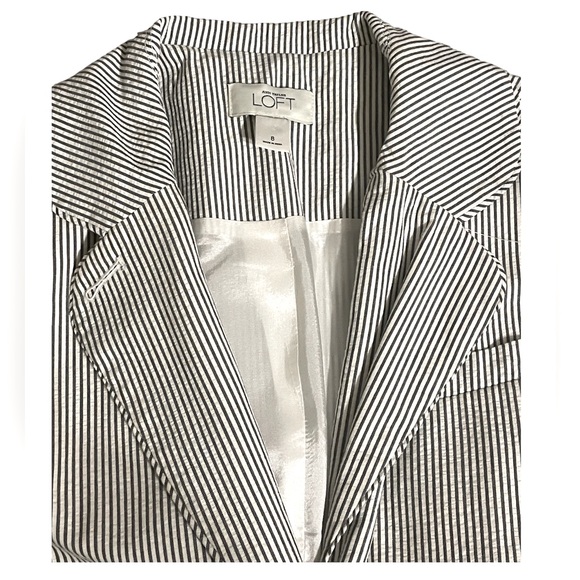 Loft Women’s Striped Blazer (Size 8) - Picture 2 of 6